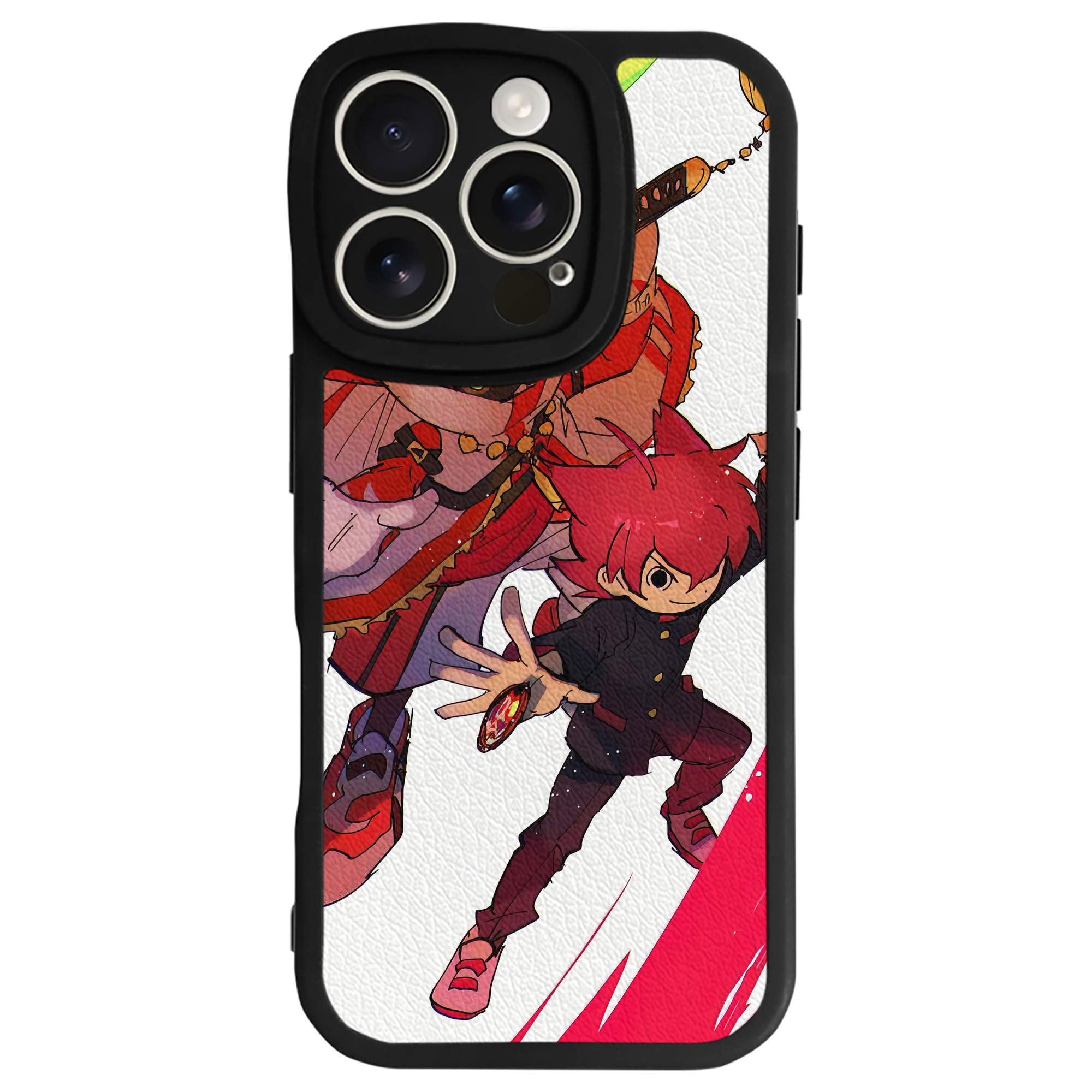 （画像用） 妖怪ウォッチ Yo-kai Watch 【iPhone 16シリーズ対応】シリコンスマホケース（レザー調） 材質：シリコン
